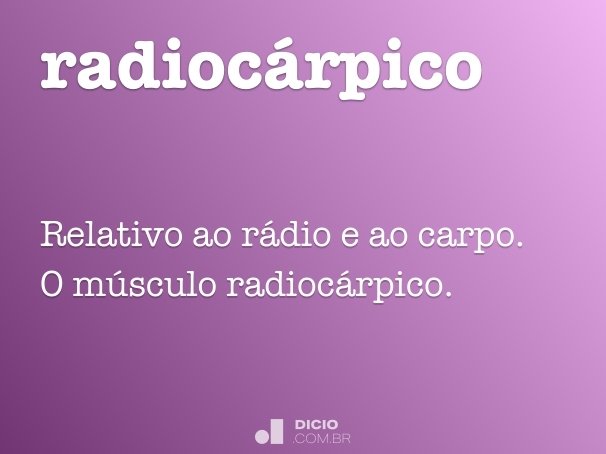 radiocárpico