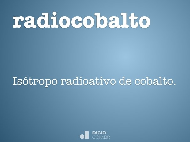 radiocobalto