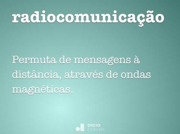 radiocomunicação