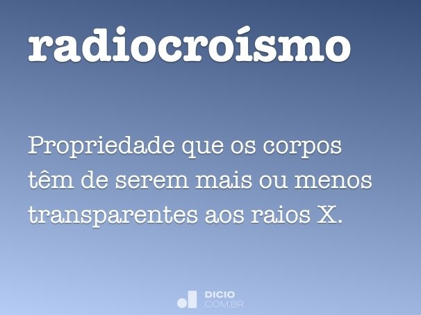 radiocroísmo