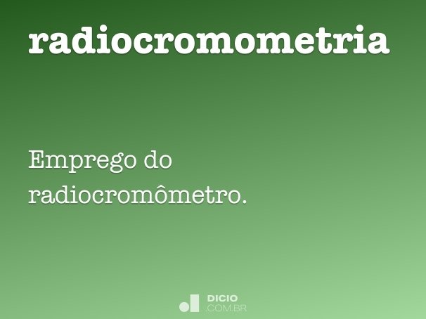 radiocromometria