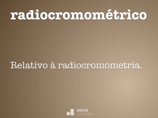 radiocromométrico