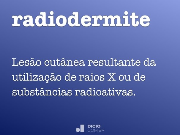 radiodermite