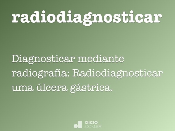 radiodiagnosticar