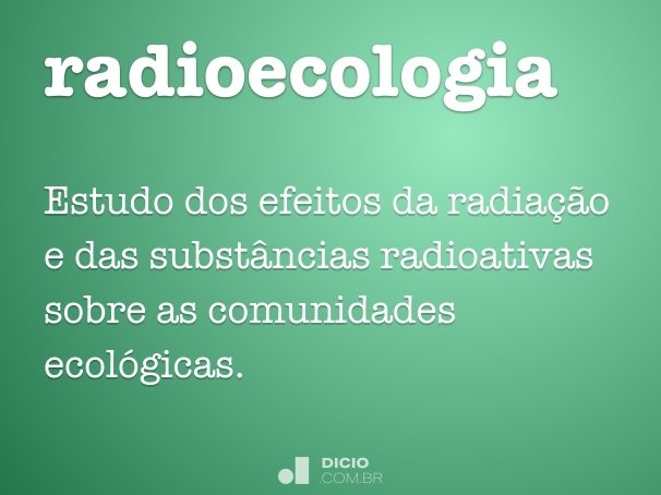 radioecologia