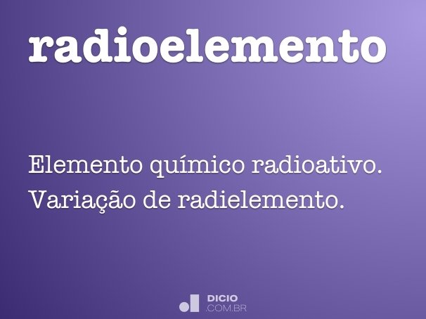 radioelemento