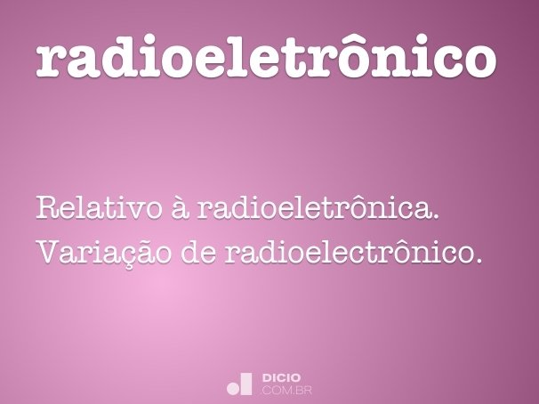 radioeletrônico