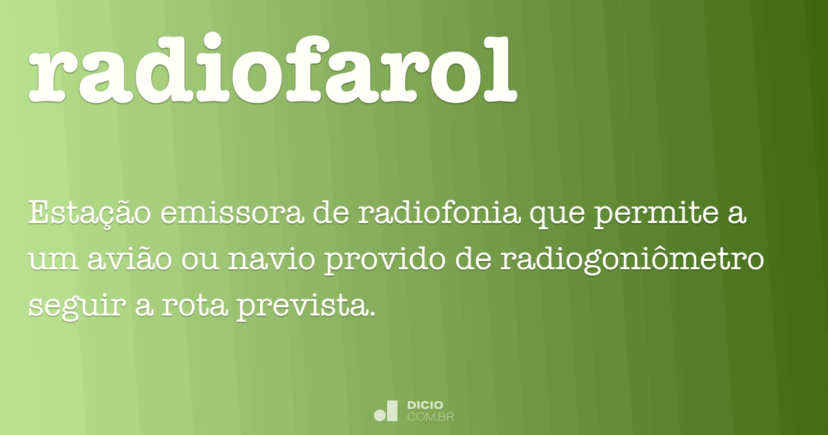 Farol - Dicio, Dicionário Online de Português