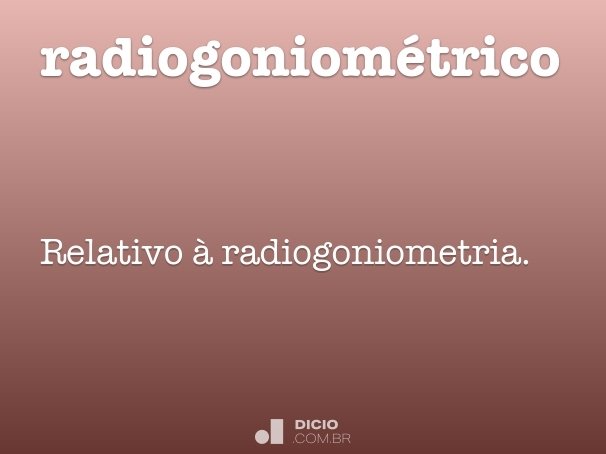 radiogoniométrico