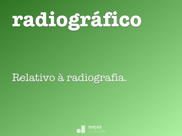 radiográfico