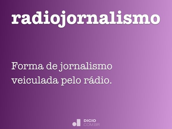 radiojornalismo