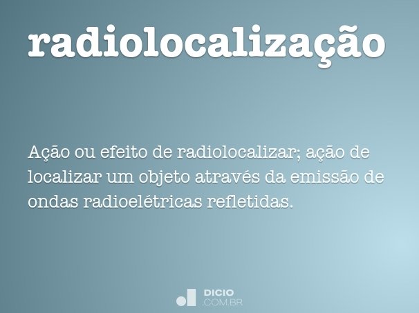 radiolocalização