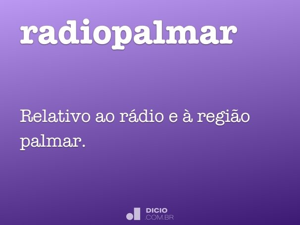radiopalmar