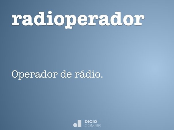 radioperador