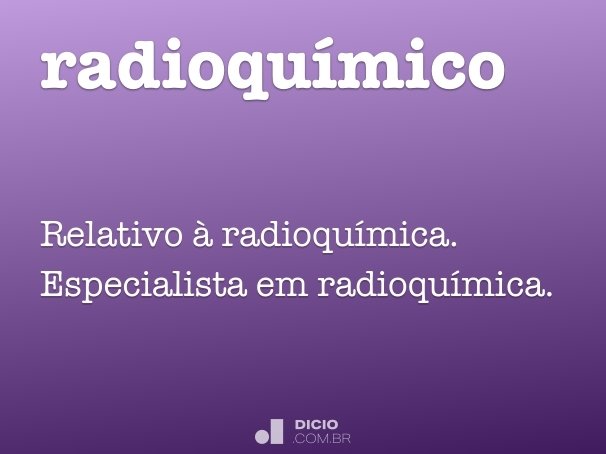 radioquímico