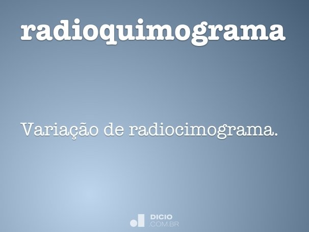 radioquimograma