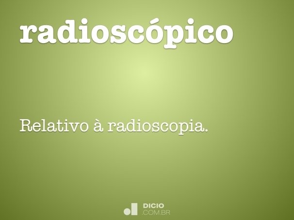 radioscópico