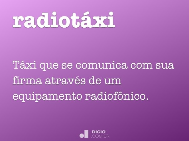 radiotáxi