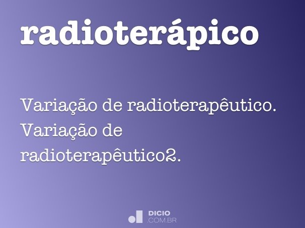 radioterápico