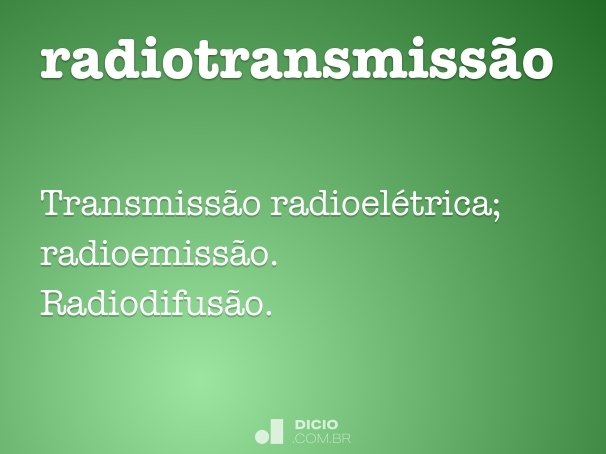 radiotransmissão