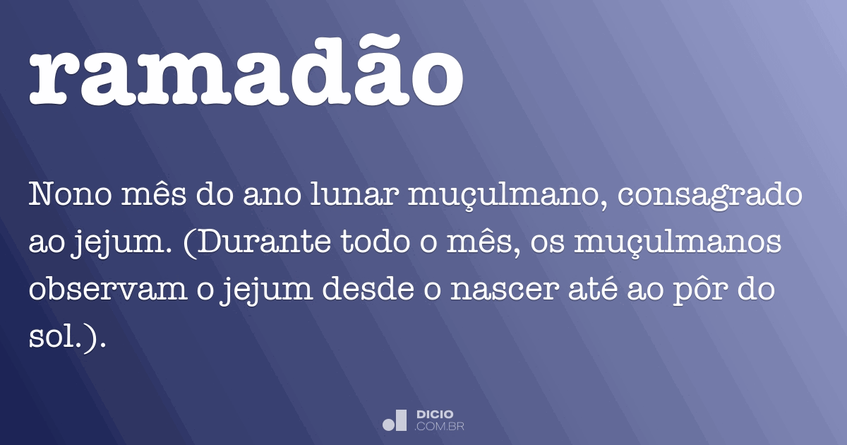 Ramadao Dicio Dicionario Online De Portugues