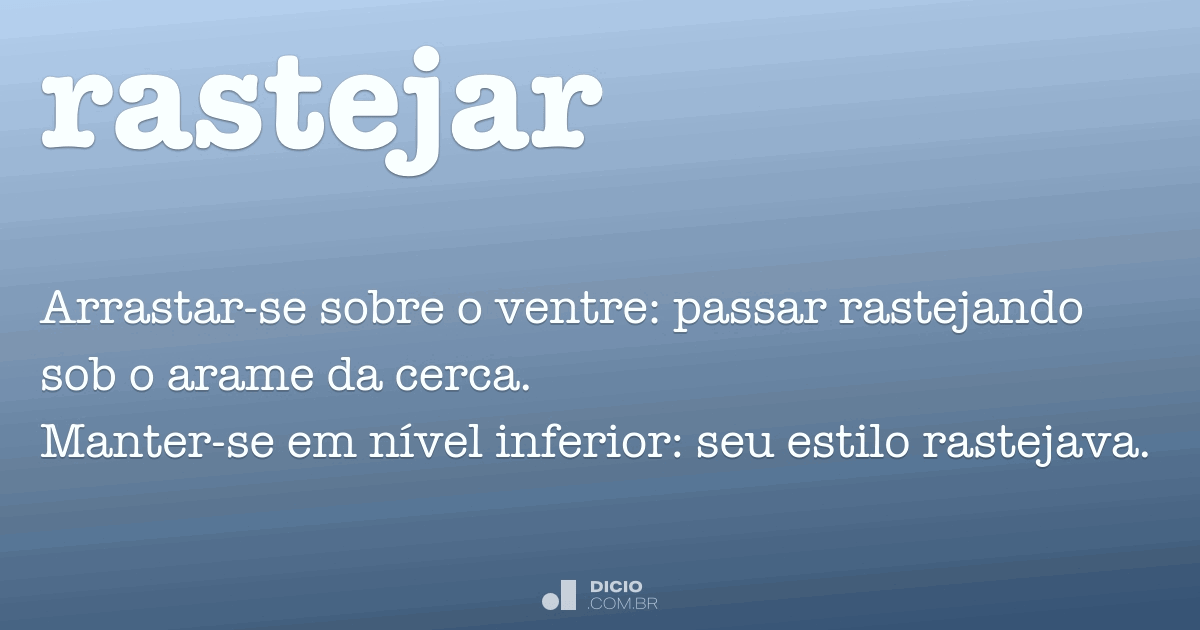 O que significa rastejar sobre o ventre?