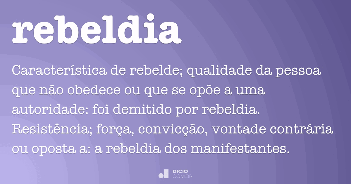 Revelia - Dicio, Dicionário Online de Português