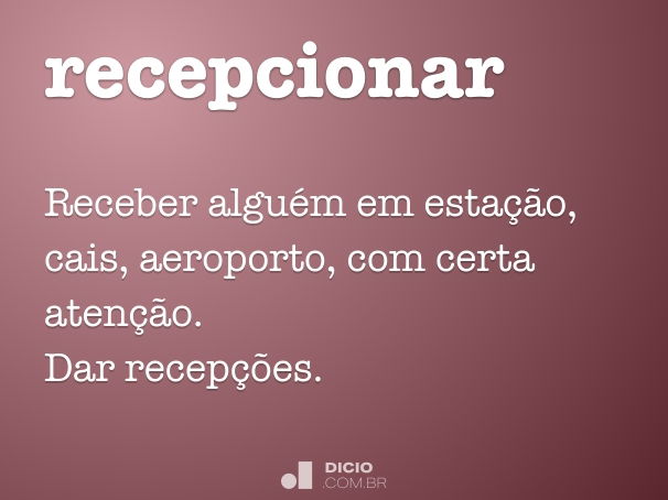 recepcionar