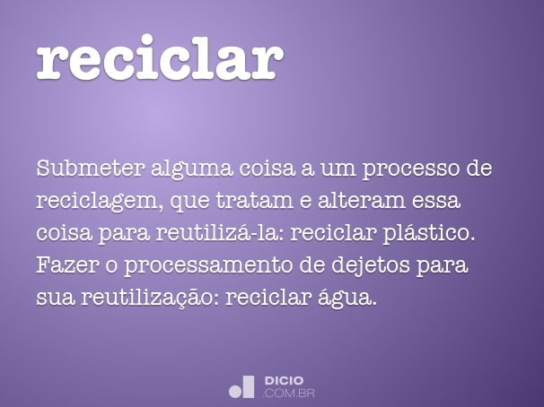 reciclar