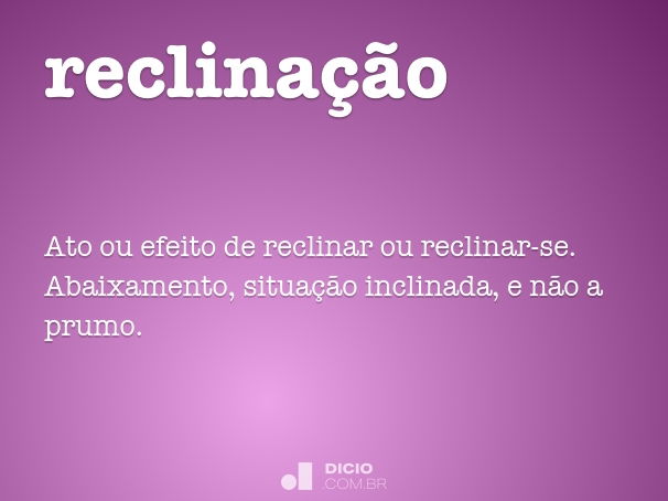 reclinação