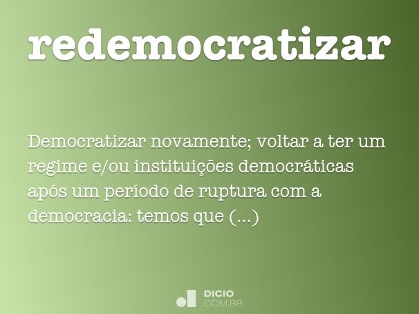 redemocratizar