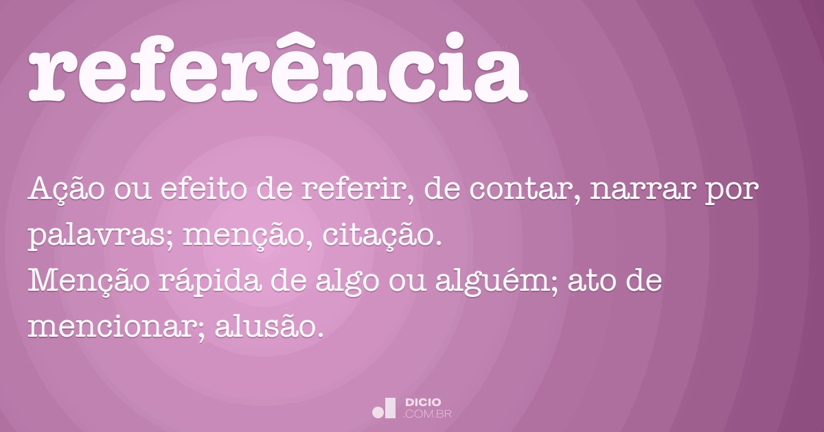 Recomendação Pessoal e Referência