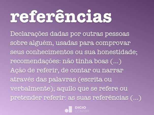 referências