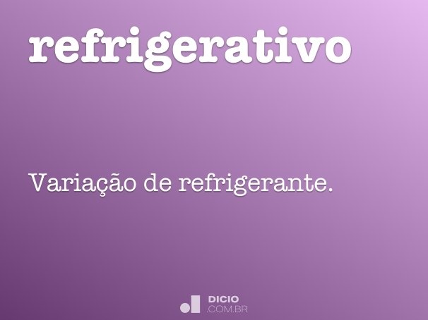 refrigerativo
