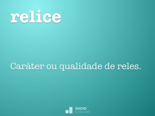 relice