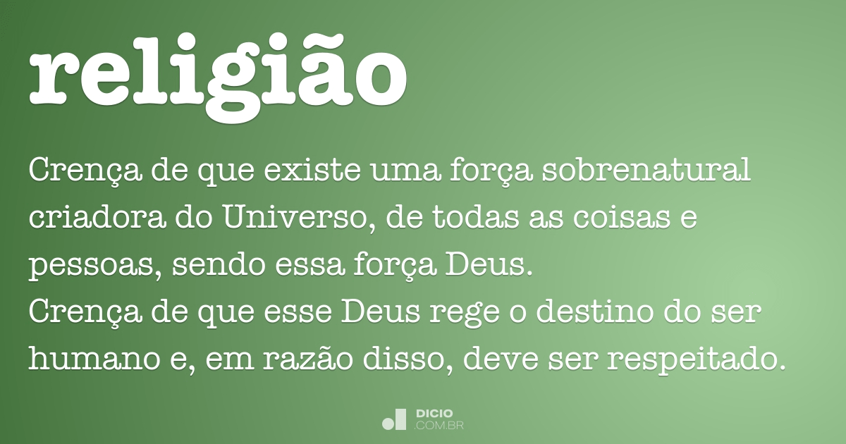 Religião Dicio, Dicionário Online de Português