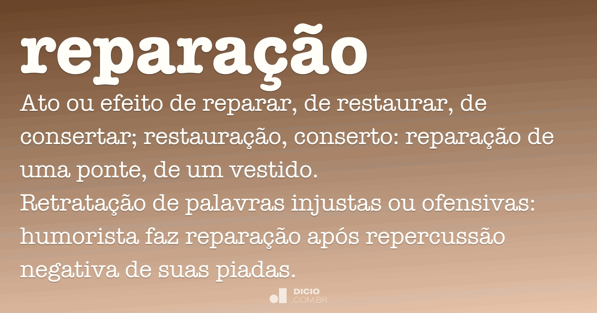 Verbo – Reparamentos