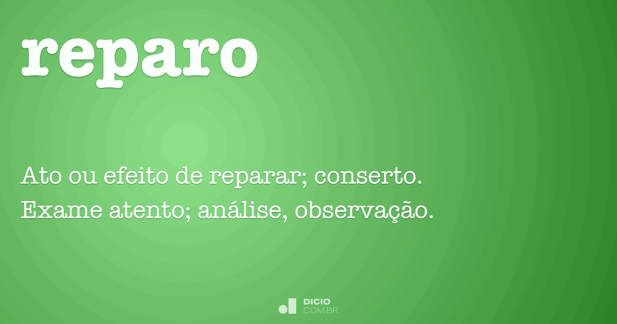 Verbo – Reparamentos