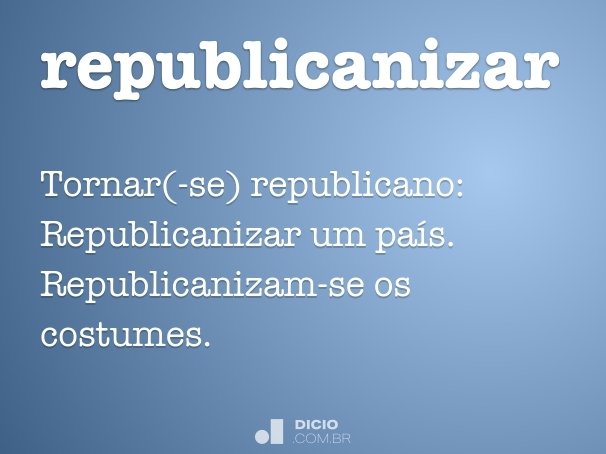 republicanizar