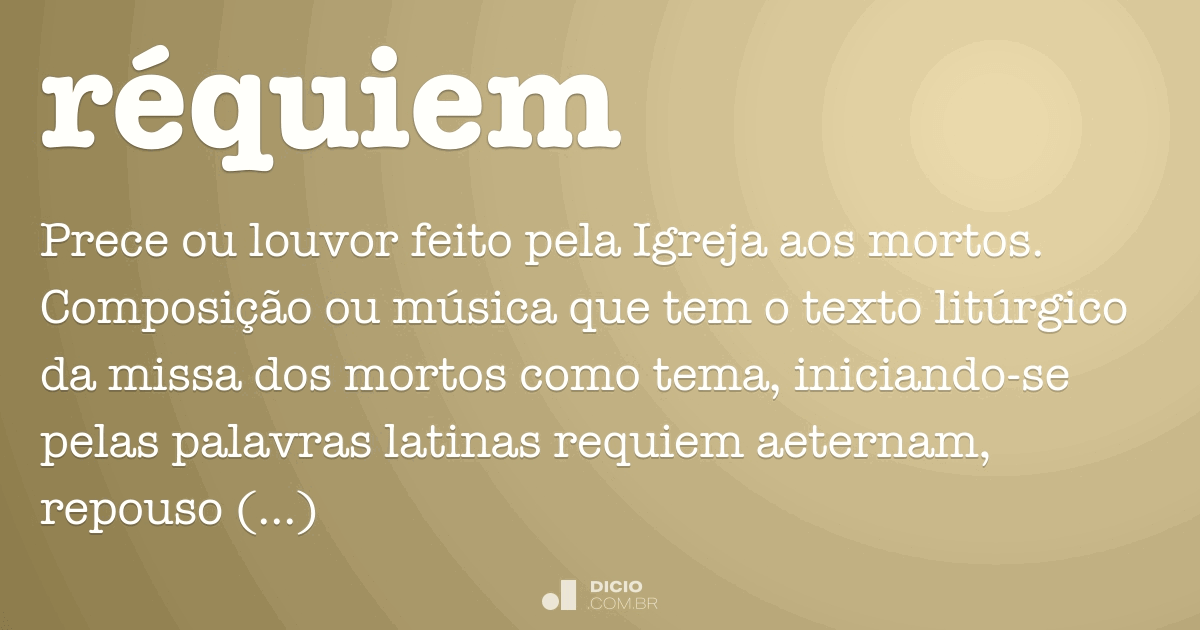 Réquiem – Wikipédia, a enciclopédia livre