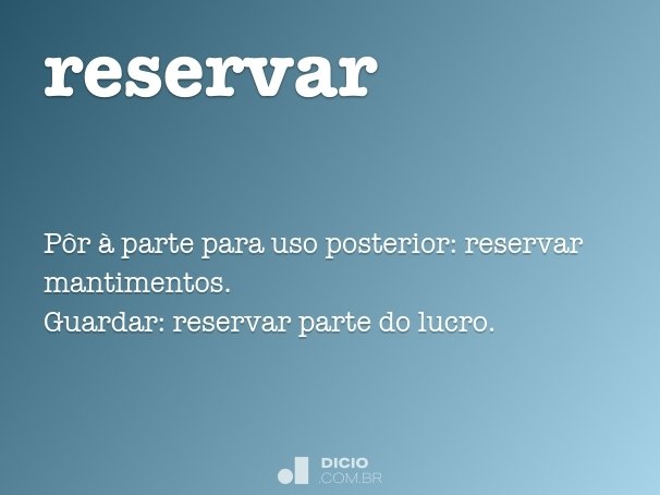 reservar