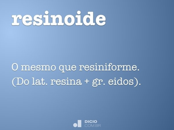 resinoide