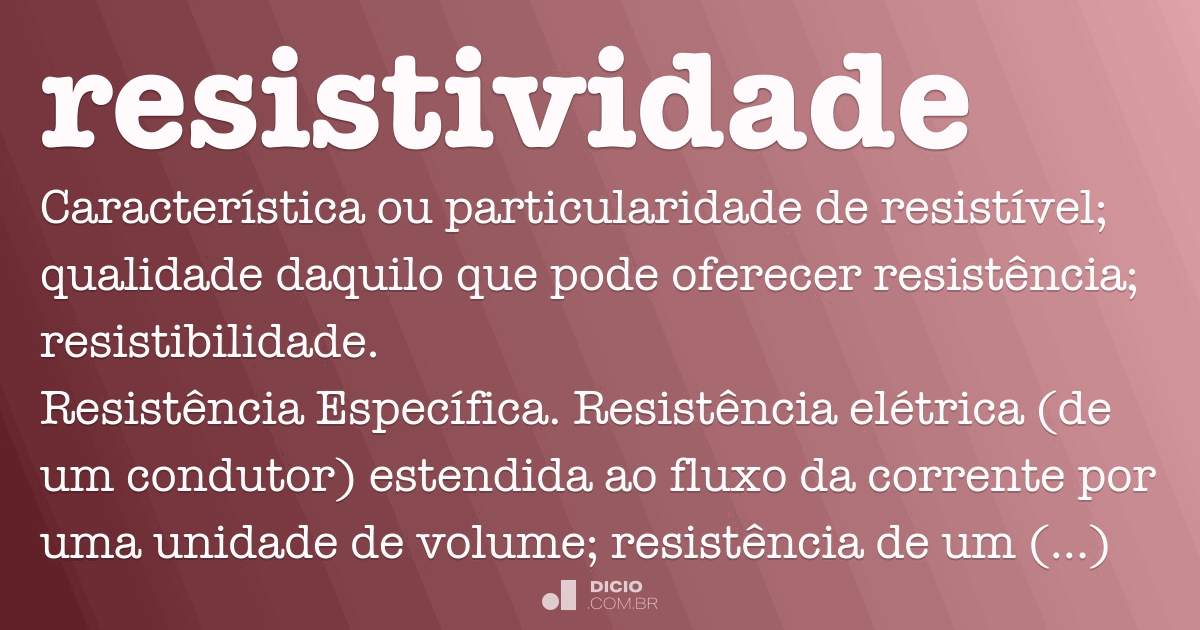 O Que é Resistividade MODISEDU O Que é Resistividade MODISEDU