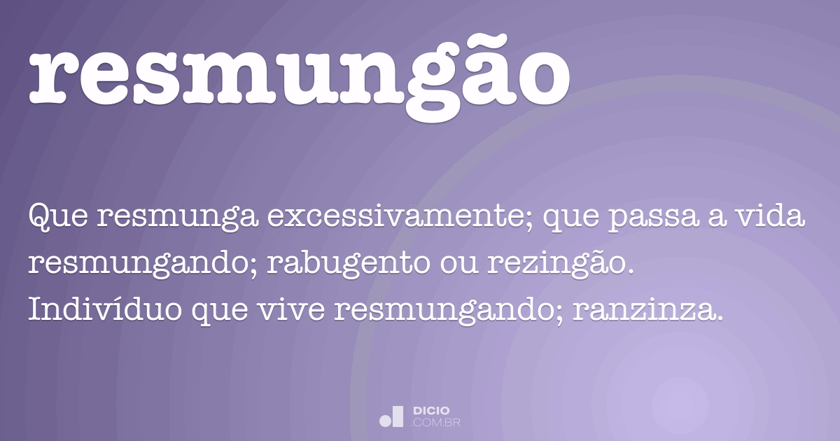 Rabugento - Dicio, Dicionário Online de Português