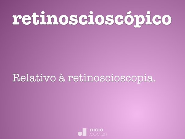 retinoscioscópico
