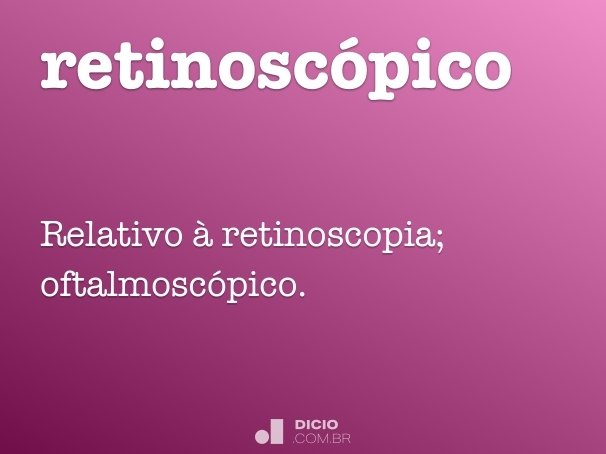 retinoscópico