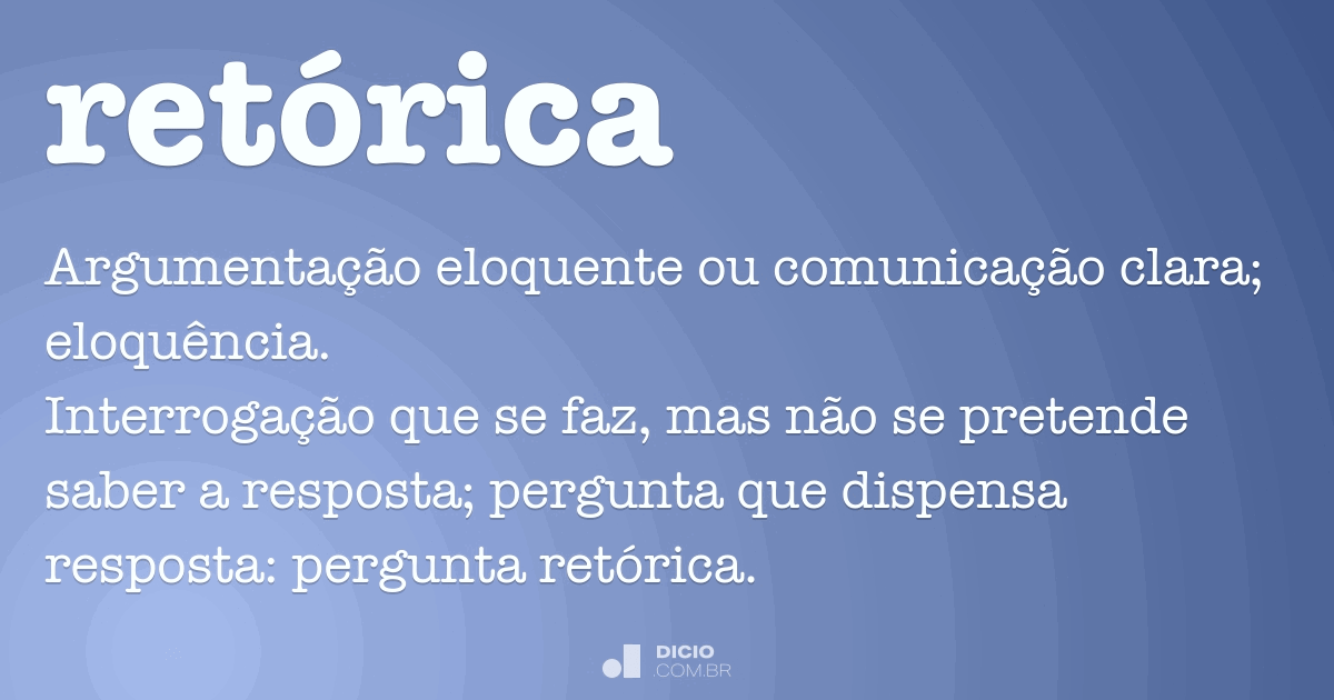 O QUE É ELOQUÊNCIA - Eloquência