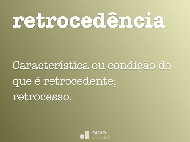 retrocedência