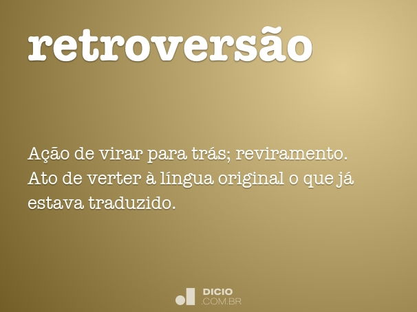 retroversão