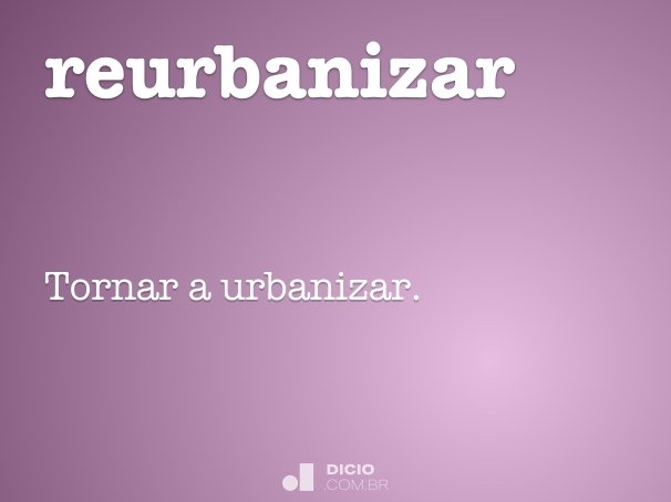 reurbanizar